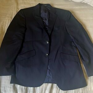 Hart Schaffner Marx Black label Navy Striped Blazer